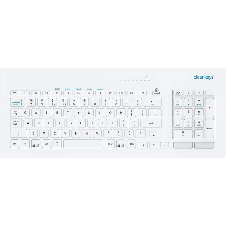 CleanKeys CK5 - Tastatur - USB - Deutsch QWERTZ - weiß (KR26202)