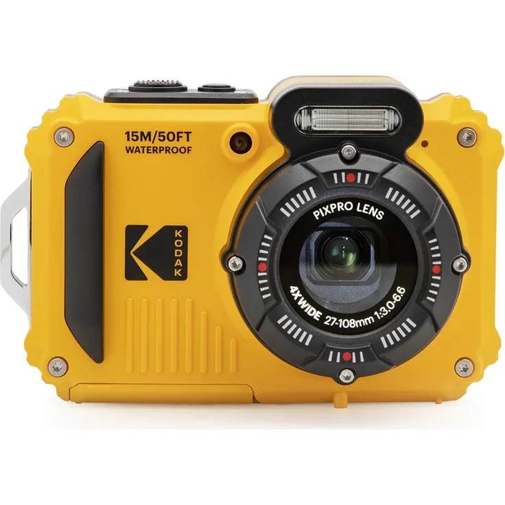 Kodak Pixpro Outdoor-Kompaktkamera (16,76 MP, Video: Full HD, 4x opt. Zoom, wasserdicht), gelb – Bild 1