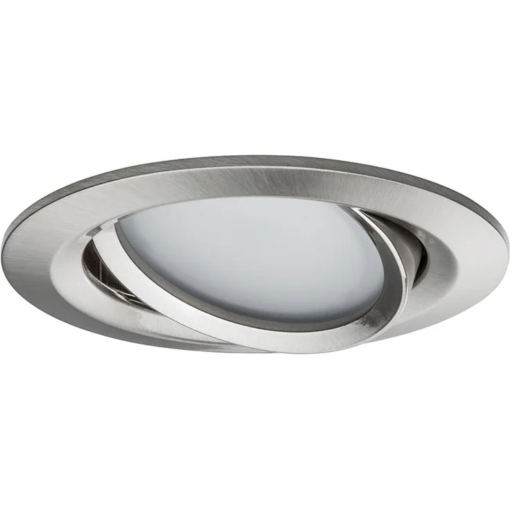 Paulmann 92962 Nova Plus LED Einbauleuchte SmartHome Zigbee Set rund schwenkbar incl. 3x6 Watt Tunable White dimmbar Einbaustrahler Eisen gebürstet Spot Alu Zink Einbaulampe 2700 K – Bild 5