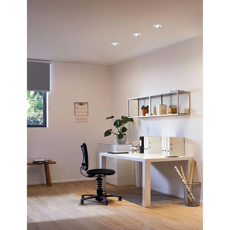 Paulmann 92962 Nova Plus LED Einbauleuchte SmartHome Zigbee Set rund schwenkbar incl. 3x6 Watt Tunable White dimmbar Einbaustrahler Eisen gebürstet Spot Alu Zink Einbaulampe 2700 K – Bild 6