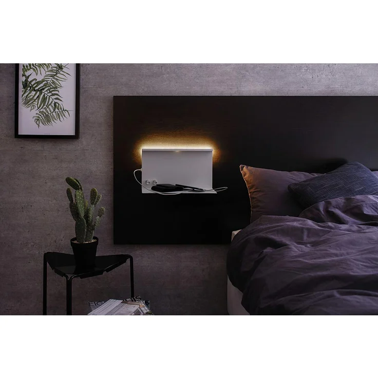 Paulmann 78919 LED Wandleuchte Jarina mit Ablage incl. 1x4,5 - 1x1,6 Watt dimmbar Wand-Leselampe Weiß Leseleuchte Metall Wandlampe 3000 K, 4.5 W – Bild 10