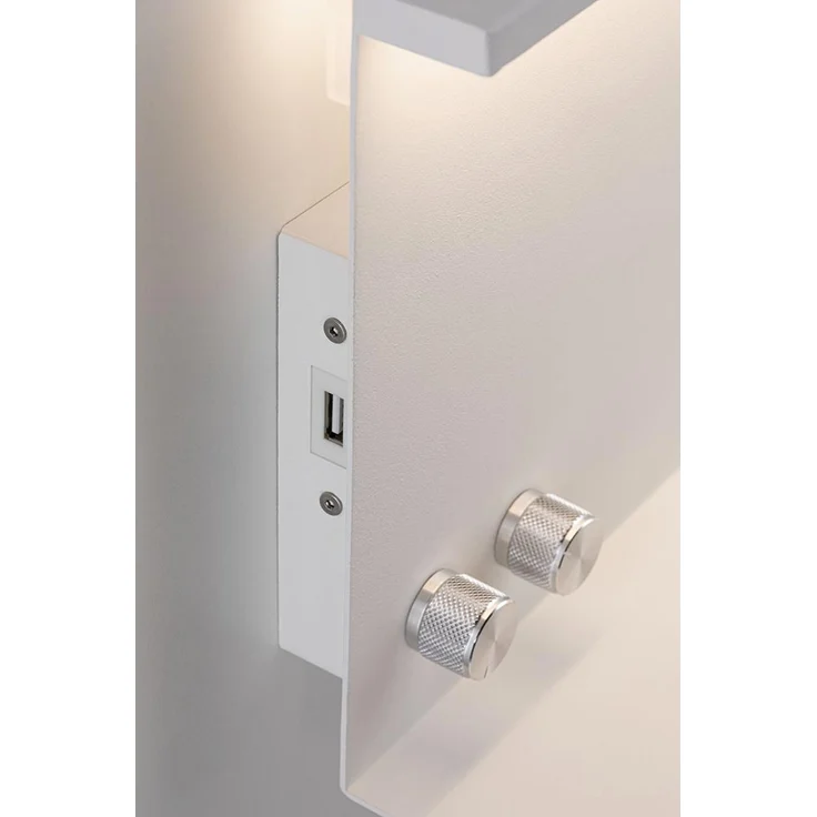 Paulmann 78919 LED Wandleuchte Jarina mit Ablage incl. 1x4,5 - 1x1,6 Watt dimmbar Wand-Leselampe Weiß Leseleuchte Metall Wandlampe 3000 K, 4.5 W – Bild 6