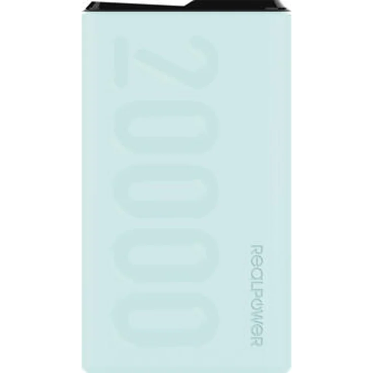 Powerbank RealPower PB-20000 PD light blue, – Bild 2