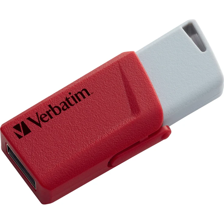 Verbatim Store 'n' Click USB-Stick - 3x 16 GB, USB 3.2 Gen. 1, Verriegelungsmechanismus zum Klicken, rot-blau-gelb – Bild 3