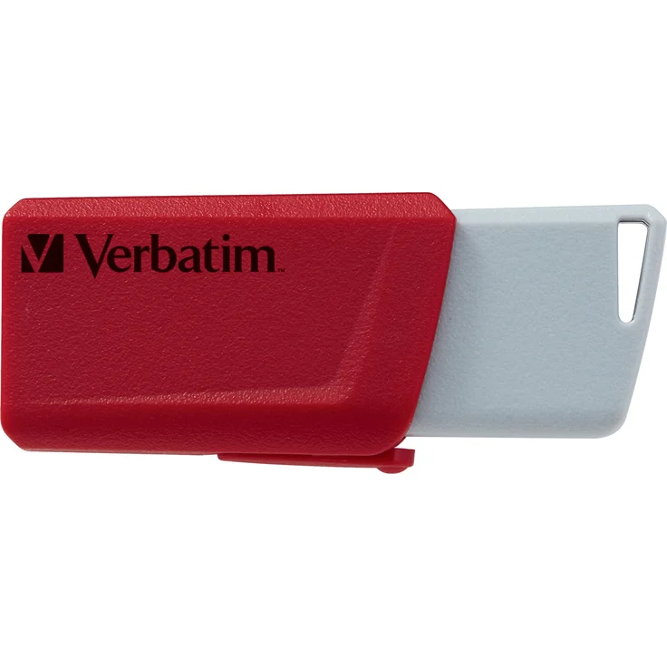 Verbatim Store 'n' Click USB-Stick - 3x 16 GB, USB 3.2 Gen. 1, Verriegelungsmechanismus zum Klicken, rot-blau-gelb – Bild 5