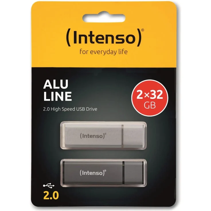 Intenso USB-Stick Alu Line 2 x 32 GB'' ''anthrazit/silber'''' – Bild 2