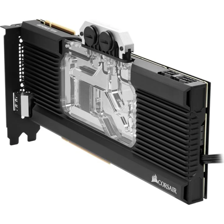 Corsair Hydro X Series, XG7 RGB 20-SERIES GPU-Wasserkühler für NVIDIA GeForce 2080 Founders Edition (Präzise Konstruktion, Aluminium Backplate, Durchflussindikator, Anpassbar RGB-Beleucht) Schwarz – Bild 5