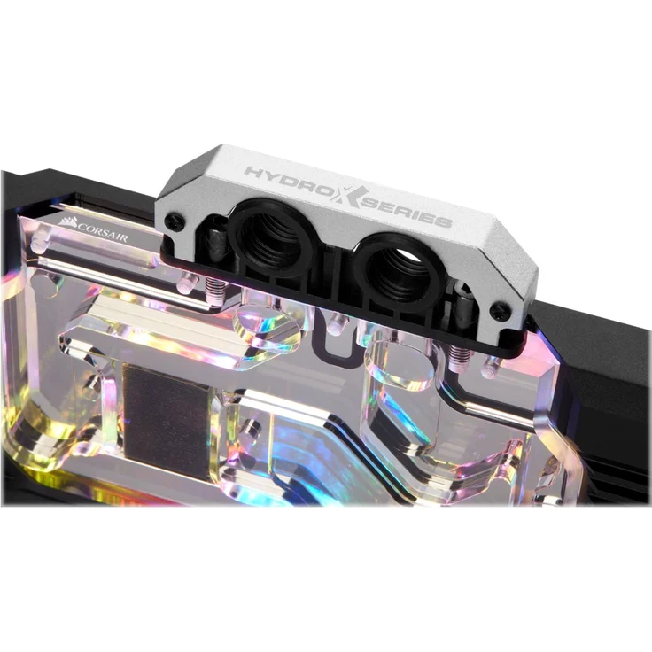 Corsair Hydro X Series, XG7 RGB 20-SERIES GPU-Wasserkühler für NVIDIA GeForce 2080 Founders Edition (Präzise Konstruktion, Aluminium Backplate, Durchflussindikator, Anpassbar RGB-Beleucht) Schwarz – Bild 6