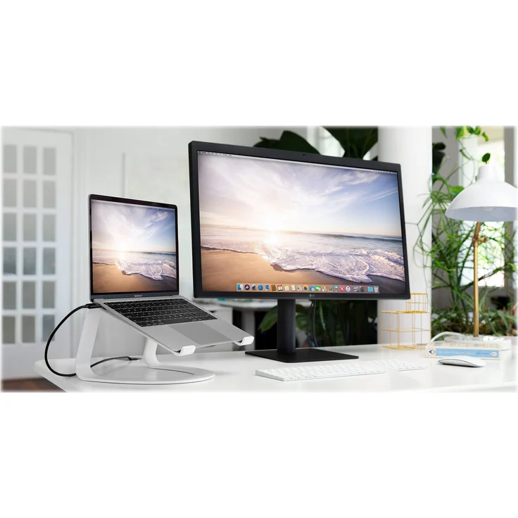 Twelve South Curve Laptopständer für MacBook und Laptops | Ergonomischer, belüfteter Laptop Stand für Zuhause oder Büro, weiß (Sonderausgabe) – Bild 4