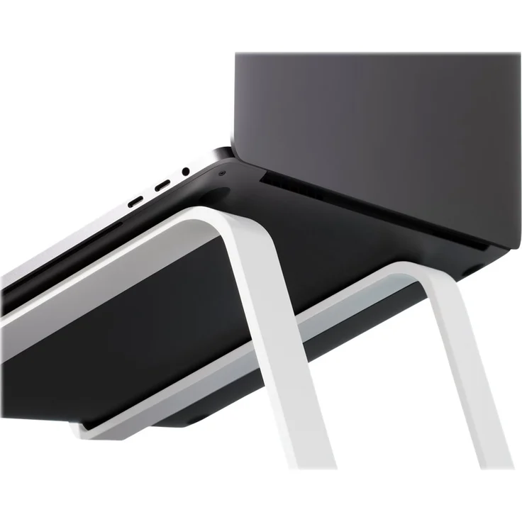 Twelve South Curve Laptopständer für MacBook und Laptops | Ergonomischer, belüfteter Laptop Stand für Zuhause oder Büro, weiß (Sonderausgabe) – Bild 9