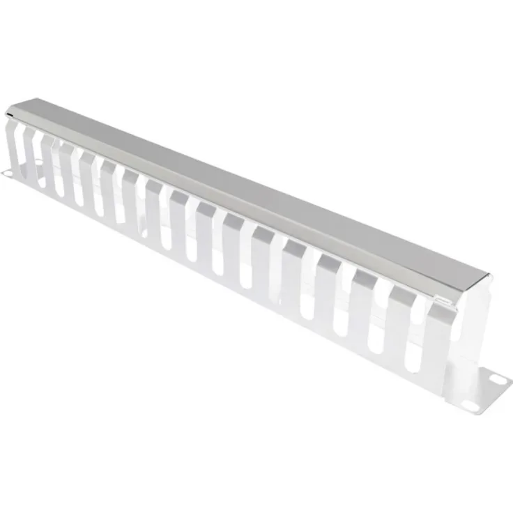 19-Kabelfhrg.1HE 40x60mm l.grau (26.99.0302)
