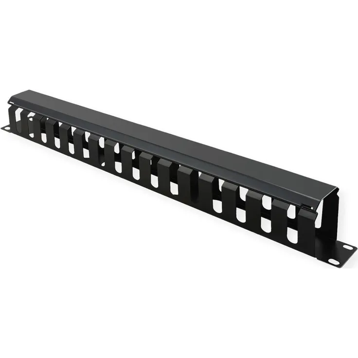 19-Kabelfhrg.1HE 40x40mm schwarz (26.99.0304)