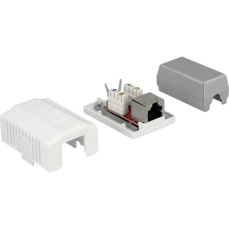 DeLock Netzwerk Anschlussdose 1 Port Cat.6A LSA – Bild 3