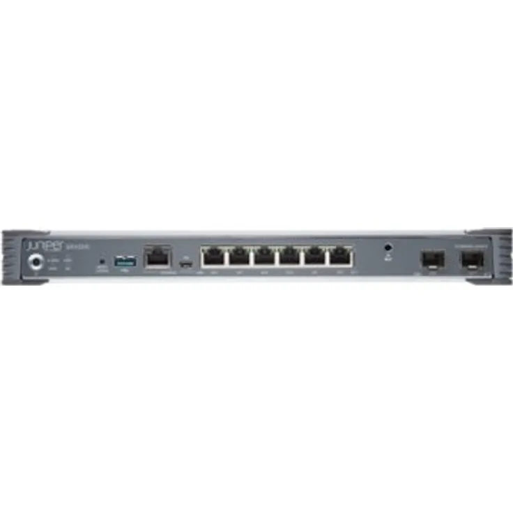 Juniper Networks SRX300 Services Gateway - Sicherheitsgerät - 8 Anschlüsse - GigE, HDLC, Frame Relay, PPP, MLPPP, MLFR - Desktop