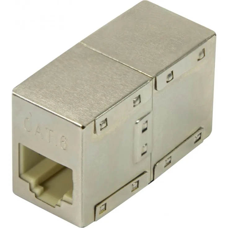 LogiLink Patchkabelverbinder 1:1 Cat.6 STP, 2xRJ45 Metalgeh., NP0058