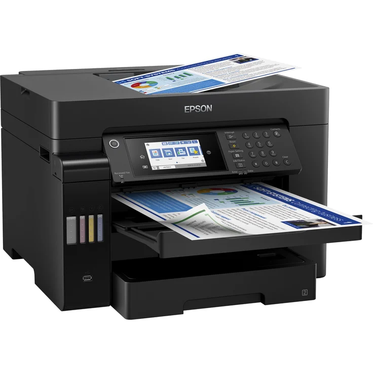 Epson EcoTank ET-16650 4-in-1 Tintenstrahl-Multifunktionsgerät (Drucker, Scanner, Kopierer, Fax) Auflösung: 4800 x 2400, USB, LAN, WLAN, Mopria, AirPrint, Cloud Print (C11CH71401) – Bild 8