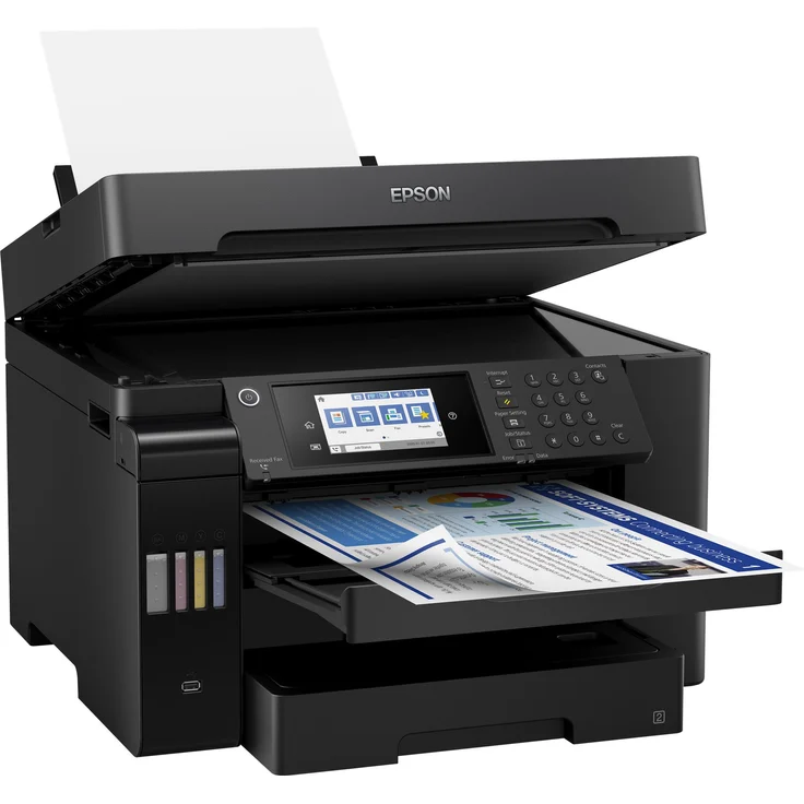 Epson EcoTank ET-16650 4-in-1 Tintenstrahl-Multifunktionsgerät (Drucker, Scanner, Kopierer, Fax) Auflösung: 4800 x 2400, USB, LAN, WLAN, Mopria, AirPrint, Cloud Print (C11CH71401) – Bild 5