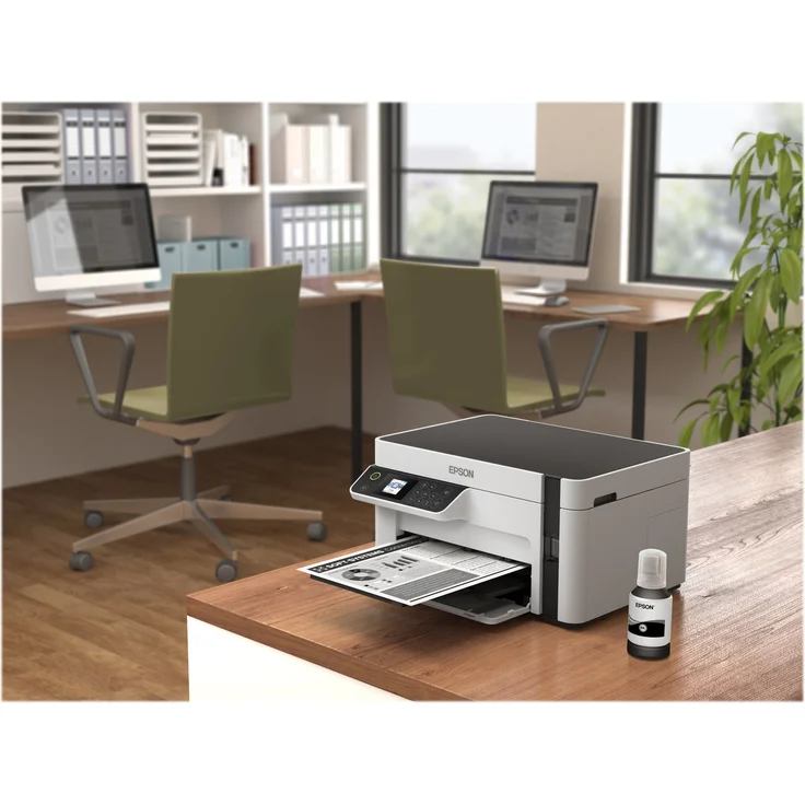 Epson EcoTank ET-M2120 (3-in-1) Multifunktionsdrucker - (Tintenstrahl) Mono, Druckgeschwindigkeit: 15 s/w, Auflösung: 1440 x 720, WLAN, Wi-Fi Direct (C11CJ18401) – Bild 11