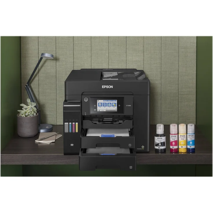 Epson EcoTank ET-5850 4-in-1 Tintenstrahl-Multifunktionsgerät (Drucker, Scanner, Kopierer, Fax) Auflösung: 1200 x 4800, USB, LAN, WLAN, Mobile Print, AirPrint, Wi-Fi Direct, Cloud Print (C11CJ29401) – Bild 19