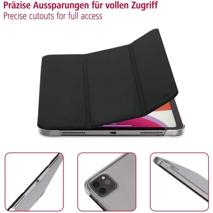 Hama Hülle für iPad Pro 2020 11 Zoll (aufklappbares Case für Apple Tablet, Schutz-Hülle mit Standfunktion, transparente Rückseite, magnetisches Cover mit Auto Wake-Sleep) schwarz – Bild 6