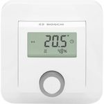 Bosch Smart Home Raumthermostat für Heizkörperthermostate, inklusive Feuchtigkeitsanzeige, kompatibel mit Google Assistant und Alexa, weiß (8750001259)
