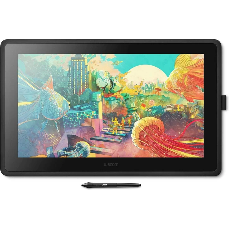 Wacom Cintiq 22 Kreativ-Stift-Display Tablet (mit Standfuß, zum Illustrieren & Zeichnen direkt auf dem Bildschirm, mit Full-HD-Display (1.920 x 1.080), Wacom Pro Pen 2, geeignet für Windows & Mac) – Bild 2