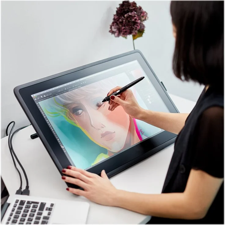 Wacom Cintiq 22 Kreativ-Stift-Display Tablet (mit Standfuß, zum Illustrieren & Zeichnen direkt auf dem Bildschirm, mit Full-HD-Display (1.920 x 1.080), Wacom Pro Pen 2, geeignet für Windows & Mac) – Bild 5