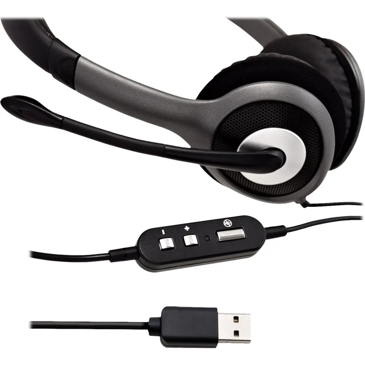 V7 Deluxe USB Stereo-Headset mit Mikrofon (HU521-2EP) – Bild 4
