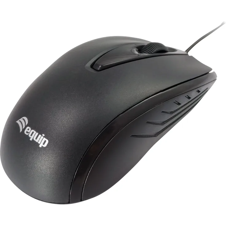 Equip Optische Maus kompakt, schwarz, Plug and Play