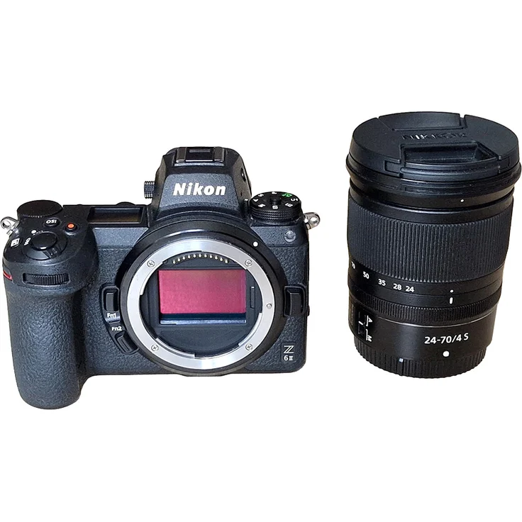 Nikon Z6 II Vollformat-Systemkamera (24,5 MP, Video: 4K/60p, HDR, Gesichterkennung), schwarz inkl. Nikkor Z 24-70mm F4 S – Bild 1