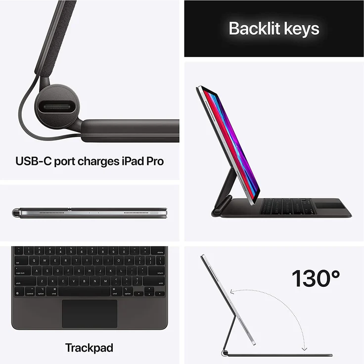 Apple Magic Keyboard (für 12,9'' iPad Pro - 4. Generation) - Deutsch (MXQU2D/A) – Bild 6