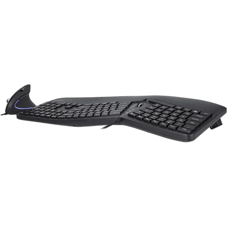Perixx Periduo-505 - Tastatur-und-Maus-Set - mit Scroll-Rädchen - USB - QWERTZ - Deutsch - Schwarz (PERIDUO-505B) – Bild 5