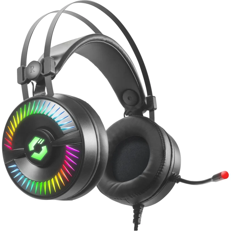 Speedlink QUYRE RGB 7.1 Gaming Headset individualisierbarer Sound RGB-Beleuchtung für PC-Notebook-Laptop, schwarz – Bild 2