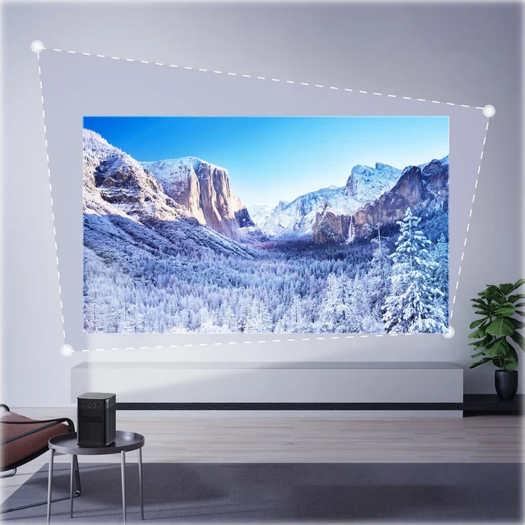 XGIMI Halo Mini-Beamer, DLP, Full HD (1920 x 1080), Kontrast 1000:1, 800 ANSI-Lumen, Bildverhältnis 16:9, WLAN, silber – Bild 6