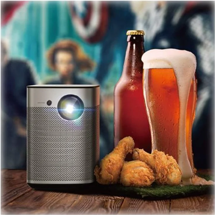 XGIMI Halo Mini-Beamer, DLP, Full HD (1920 x 1080), Kontrast 1000:1, 800 ANSI-Lumen, Bildverhältnis 16:9, WLAN, silber – Bild 8