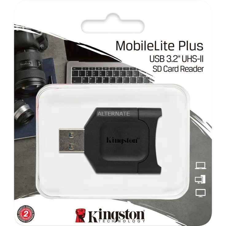 Kingston MobileLite Plus (MLP) Kartenlesegerät SD, USB 3.1 SDHC-SDXC UHS-II – Bild 2