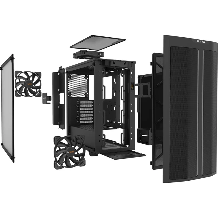 be quiet! PURE BASE 500DX Schwarz, Midi Tower, mit Seitenfenster, ohne Netzteil (BGW37) – Bild 4