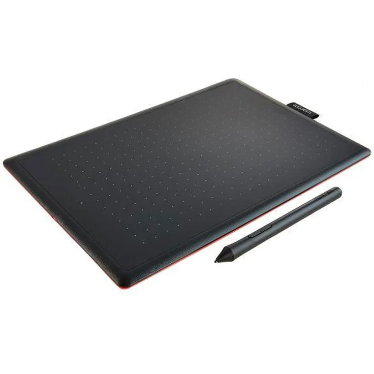 Wacom CTL-672-N Stifttablett (mit drucksensitivem Stift, geeignet für Windows & Mac, Größe M) schwarz-rot - Ideal für Home-Office & E-Learning – Bild 2