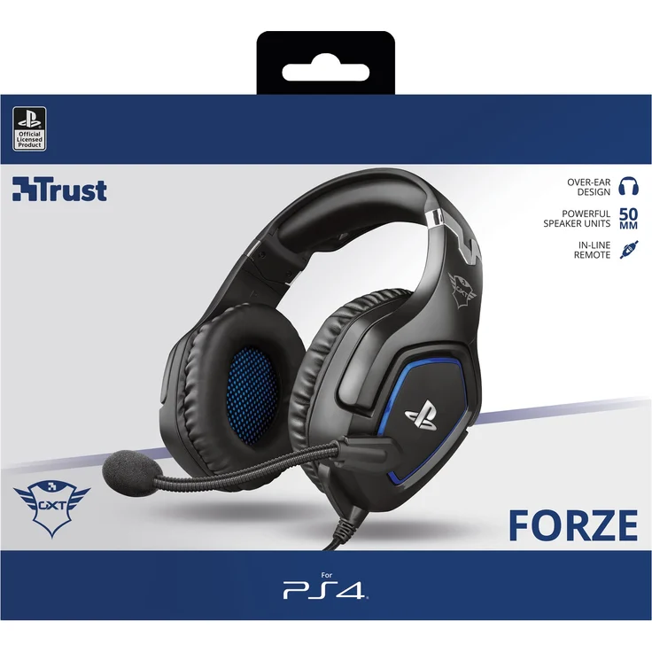Trust Gaming GXT 488 Forze Gaming Headset für PlayStation 4 (klappbarem Mikrofon und einstellbarem Kopfbügel) schwarz – Bild 5
