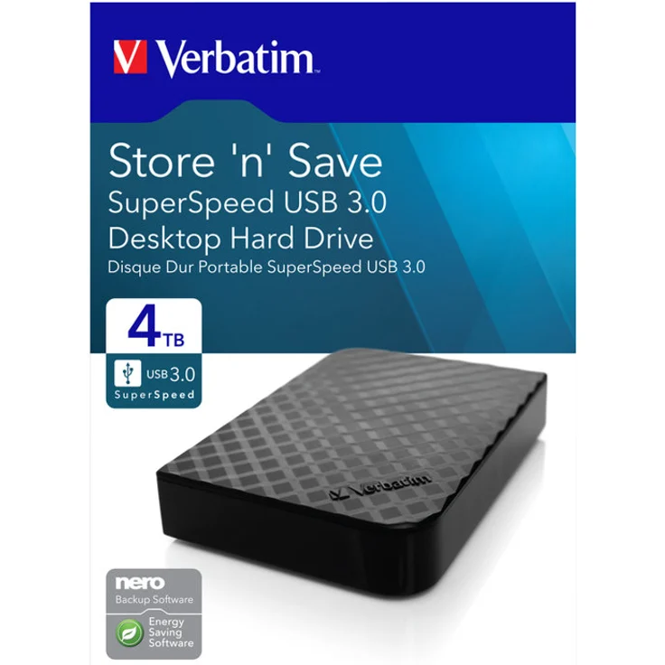 Verbatim Store 'n' Save Gen.2 4TB, USB-B 3.0 (47685) – Bild 6