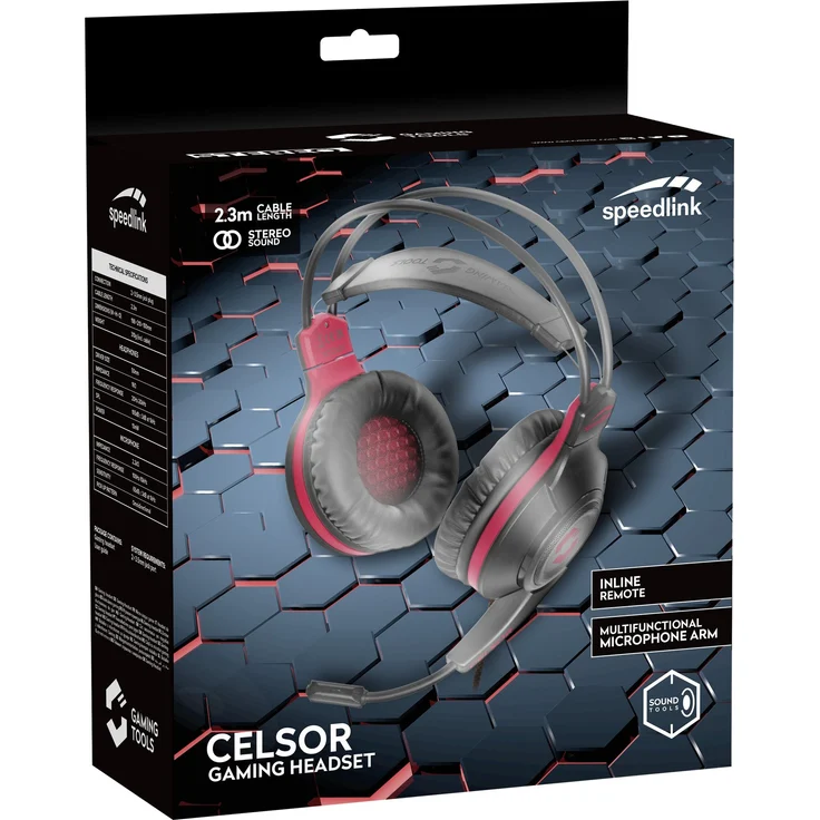 Speedlink Celsor Gaming Headset - Gaming Headset mit Stereo Sound für PC-Notebook-Laptop, schwarz – Bild 5