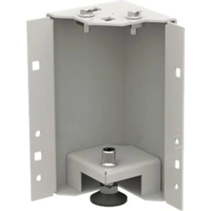 EFB Elektronik 4 Sockelecken PRO, nivellierbar, H=200 mm, RAL9005, Set aus 4 äußerst stabilen SockeleckenSockelhöhe 200 mm, nivellierbarGeeignet zur individuellen Bestückung mit Sockelblenden PRO-SOBxxMaterial StahlblechLackierung (PRO-SOE200N.TS)