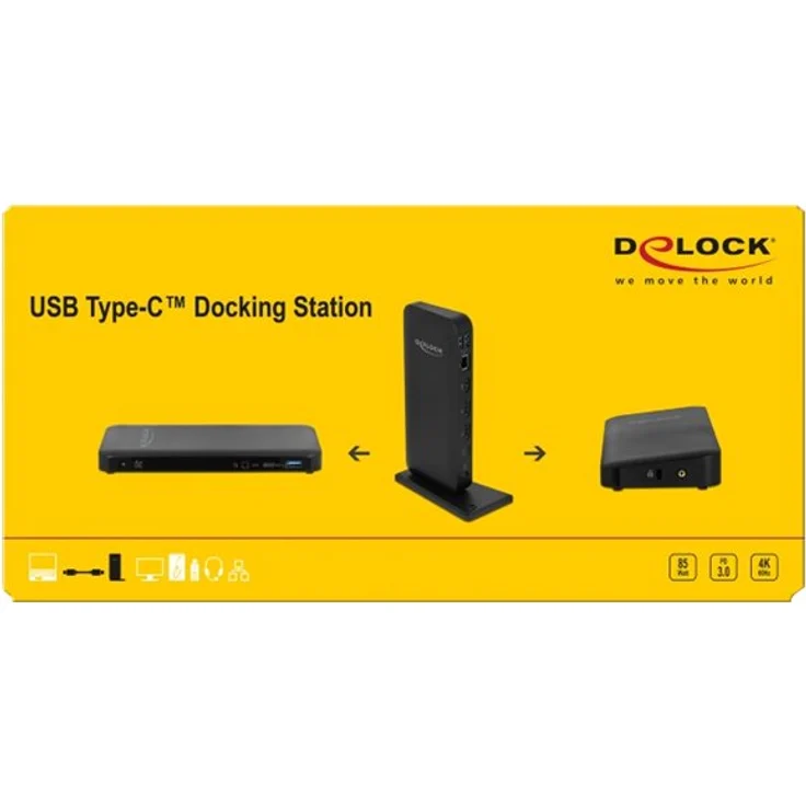 Delock USB Type-C DP 1.4 Dockingstation 4K - HDMI-DP 1.4-USB 3.2-LAN-PD 3.0 – Bild 5