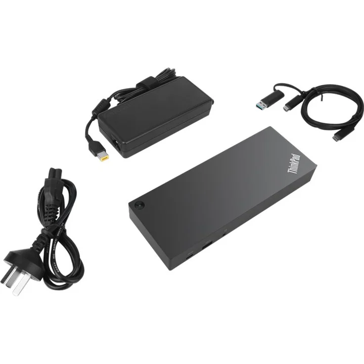 LENOVO ThinkPad Hybrid USB A/C Dock 2xDisplayPort 2xHDMI 2x3840x2160-60Hz 1Gbit LAN 1xUSB-C Front 5xUSB-A 2xUSB2.0 3xUSB3.0 (UK) (40AF0135UK) – Bild 2