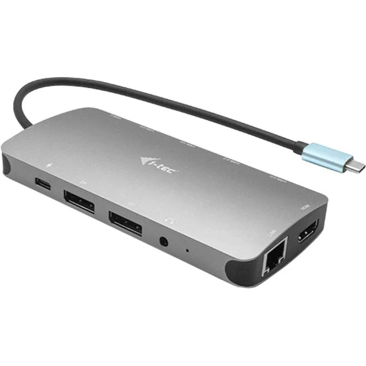 i-tec USB-C 3X Full HD Metall Nano Docking Station - 2X DisplayPort 1x HDMI 1x GLAN 1x USB-C 2X USB 3.1 2X USB 2.0 1x Audio mit Power Delivery 100W – Bild 2