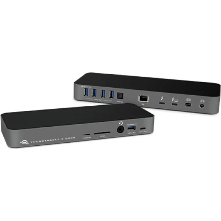 OWC Thunderbolt 3 Dock 14-Port Dockingstation, grau, USB-C, LAN, mini – Bild 4