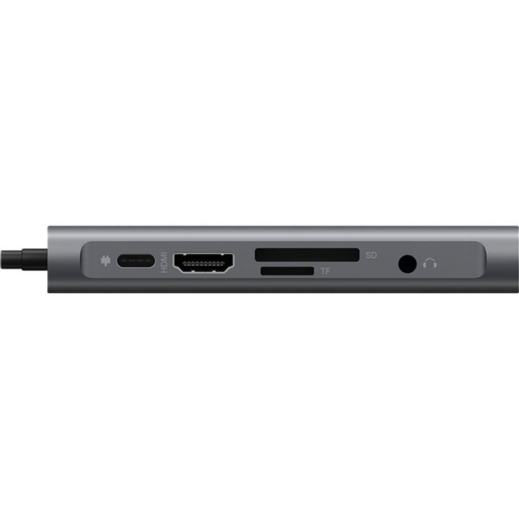 ICY BOX USB-C Dock mit HDMI, USB 3.0 Hub, Power Delivery, LAN, Kartenleser, Audio, VGA für MacBook und Laptop, Aluminium – Bild 5