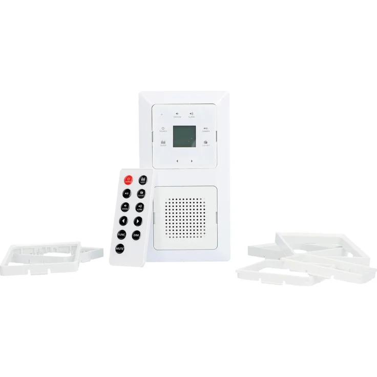 Unitec 30747 Unterputz UP Radio mit Touchfunktion und Bluetooth in weiß, senkrecht und waagrecht montierbar – Bild 2