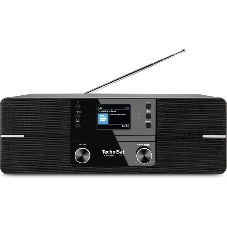 TechniSat DIGITRADIO 371 CD BT CD-Radio mit Bluetooth, TFT-Display, Wecker, schwarz – Bild 2