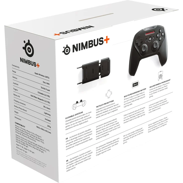 SteelSeries Nimbus+ Wireless Gaming-Controller - Wiederaufladbar - für iPhone, iPad, iPod und Apple TV – Bild 10